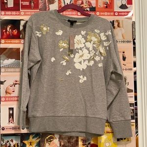 NWT EMBROIDERED J. CREW SWEATER